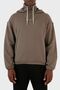 Cotton Hooded Half Zipper Oversize Fit Sweat Men's SWEAT 6R1ME6 1JWPZ 044
