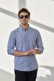 Men's Shirt Striped Cotton Linen Modern Slim Fit Shirt - 4