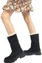 Kafkaslar Furry Short Long Soft Stitched Sole Girls' Boots