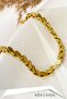 Stainless Anti-Tarnish Steel Barley Chain Bracelet - 4