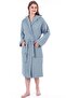 Unisex Hooded 4 Layer 100% Organic Cotton Premium Multi Muslin Ultra Soft Bathrobe - 4