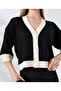 Women's Black Buttoned Knitwear Cardigan - 4