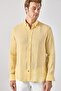 100% Linen Men's Shirt - Collar ButtoneD, Comfort Fit - 6