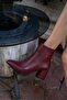 كلاريت الأحمر أحذية نسائية وBootie - 4