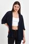 Yarasa Sleeveless Casual Spring Women's Navy Blue Knitwear Cardigan - 3