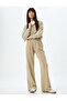 Wide Leg Sweatpants with Elastic Waist, Ribbed, Washable, Comfortable Fit