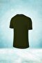 تيشيرت كاجوال للرجال مقاس كبير باللون الكاكي بدون طباعة من Dri-Fit للجري (4XL- 10XL) - 2
