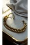 Anti-tarnish and Anti-allergic Steel Bracelet - Thick Chain and Figured Design (2 Years Warranty) - 2