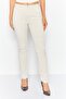 Women Regular Fit Solid Chino Pant, Cream
