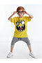 Cheerful Boy T-shirt Capri Shorts Set