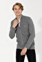 Men's Gray Melange Basic Knitwear Cardigan 50251875-Vr086