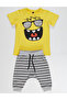 Cheerful Boy T-shirt Capri Shorts Set - 5