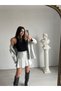 Gray Wide Pleated Ella Skirt