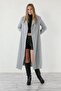 Gray Belted Stamp Coat - 5
