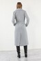Gray Belted Stamp Coat - 8