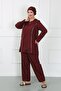 Large Size Hijab Large Swimsuit Claret Red 44010 - 4