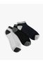 Melted 3-Piece Booties Socks Set - Multicolored