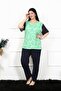 Women's 5xl-6xl-7xl-8xl Plus Size Short Sleeve Pajama Set 75004