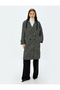 Buttoned Long Double Breasted Coat with Detachable Hood Pockets - 3