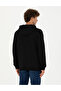 Black Regular Fit Hooded Sweatshirt 50272825-Vr046 - 5