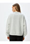 Half-Zip Sweatshirt with Printed Stand Collar and Pocket Detail - 4