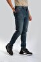 Jack Normal Waist Slim Fit Slim Leg Blue Men's Jean Trousers - 2