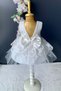 Kat Lace Rose Motif Baby Girl Dress Pnpn159 White - 2