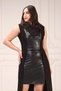 Zerotantik Leather Detailed Large Size Vest Black - 3