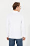 Men's White Basic Sweatshirt 50253133-Vr013 - 5