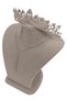Elegant Waterway Crystal Jewelled Evening Dress Necklace Earring Set And Thin Leaf Bridal Crown - 5
