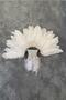 Eagle Feather Crystal Beaded Bridal Henna Crown and Earrings