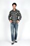Jagger Men's Slim Straight Slim Fit Regular Waist Straight Leg Jeans Blue