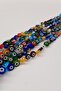 Colorful Flat Glass Evil Eye Bead - 2