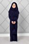 Hijab Kids Prayer Dress Navy Blue - 4