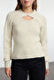 Stone Soft Textured Double Suit Sweater with Bolero Twoaw25Kz00020 - 3
