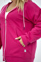 Women's Large Size Hooded Pocket Detailed Tracksuit Set 8139-25 - 5