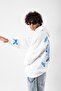 Together Printed Oversize Unisex White Hoodie - 3