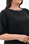Women's Plus Size Collar Stone Embroidered Dress 5211-24 - 5