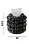 Decorative Napkin Holder Ceramic Napkin Holder Black Color Wm22011-H - 2