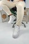 Casual Men's White Sneaker Lace-Up Thick Sole Oval Toe Ankle Support Sports Shoes 2282 - 2