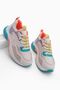 Women's Sneaker Lace-up High Sole Sequin Sports Shoes Tasep Beige