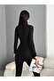 Ottoman Fabric Zip Detail Jumpsuit - 5