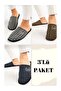 3-Piece Men's House Slippers-Guest Slippers-Dowry Bundle Slippers-Groom Slippers-Balcony Slippers - 2