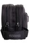 Nobleton Clutch Bag Polyester Black Metallic Zipper Carry Phone & Essentials - 4