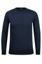 Men's Crew Neck Knitwear Navy Blue Sweater Patterned Steel Knit Classic Fit - 5005C