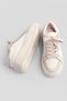 Women's Sneaker High Sole Lace-Up Sports Shoes Lüteb Beige - 6
