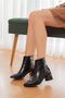 Fiamma Black Patent Leather (5 cm Heeled) Daily Use Women's Boots