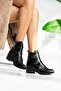 Women's Black Buckle Trop Boots - 3