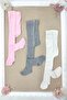 baby girl solid color 3 pcs baby pantyhose - 2
