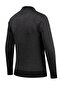 Men's Polo Neck Knitwear Black Sweater Patterned Steel Knit Classic Fit - 5005Fa - 5